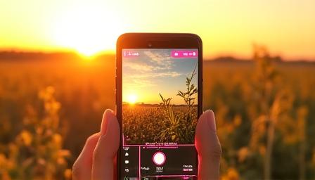 Skanowanie liścia przez smartfon